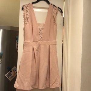 BCBG pink lace cocktail dress